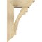 Ekena Millwork Merced Traditional Rough Sawn Bracket w/ Offset Brace, Douglas Fir, 6"W x 16"D x 24"H BKT0604X16X24MRC01RDF - alternate 3